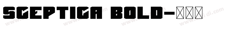 sceptica bold字体转换